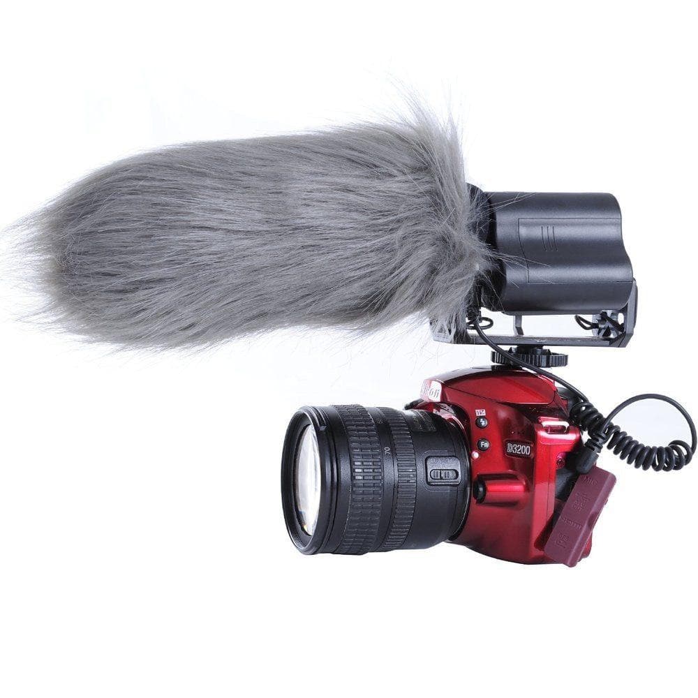 Large Shotgun Mic Windscreen Muffs | 7&quot; X 55mm | WS3 | Movo - Movo