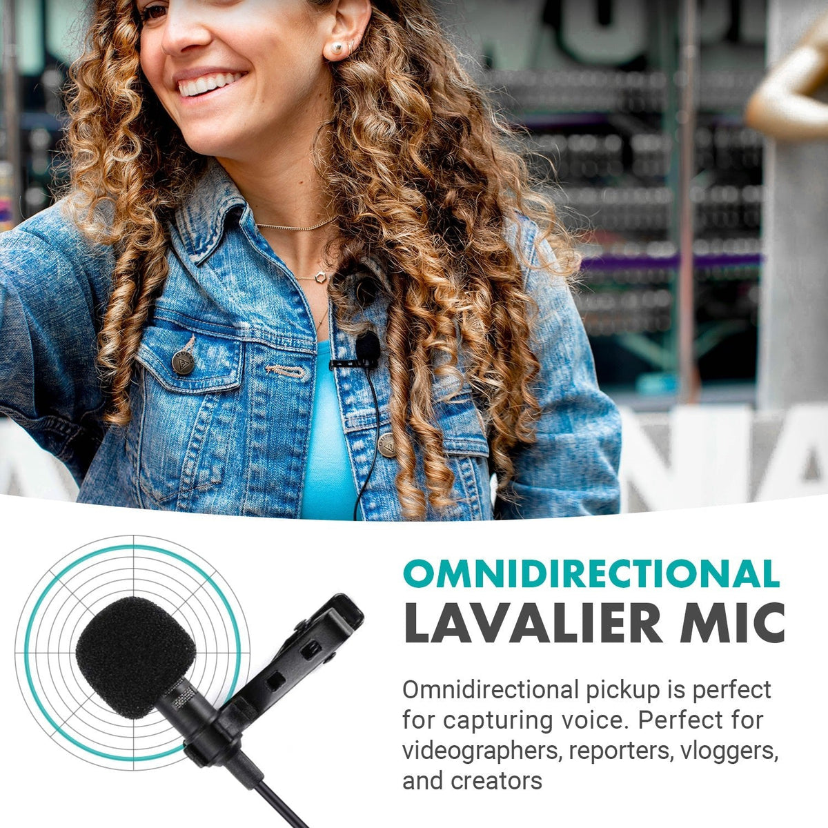 Lavalier Microphone and Wireless Transmitter - Movo