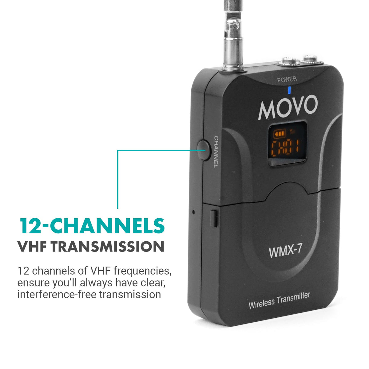 Lavalier Microphone and Wireless Transmitter - Movo