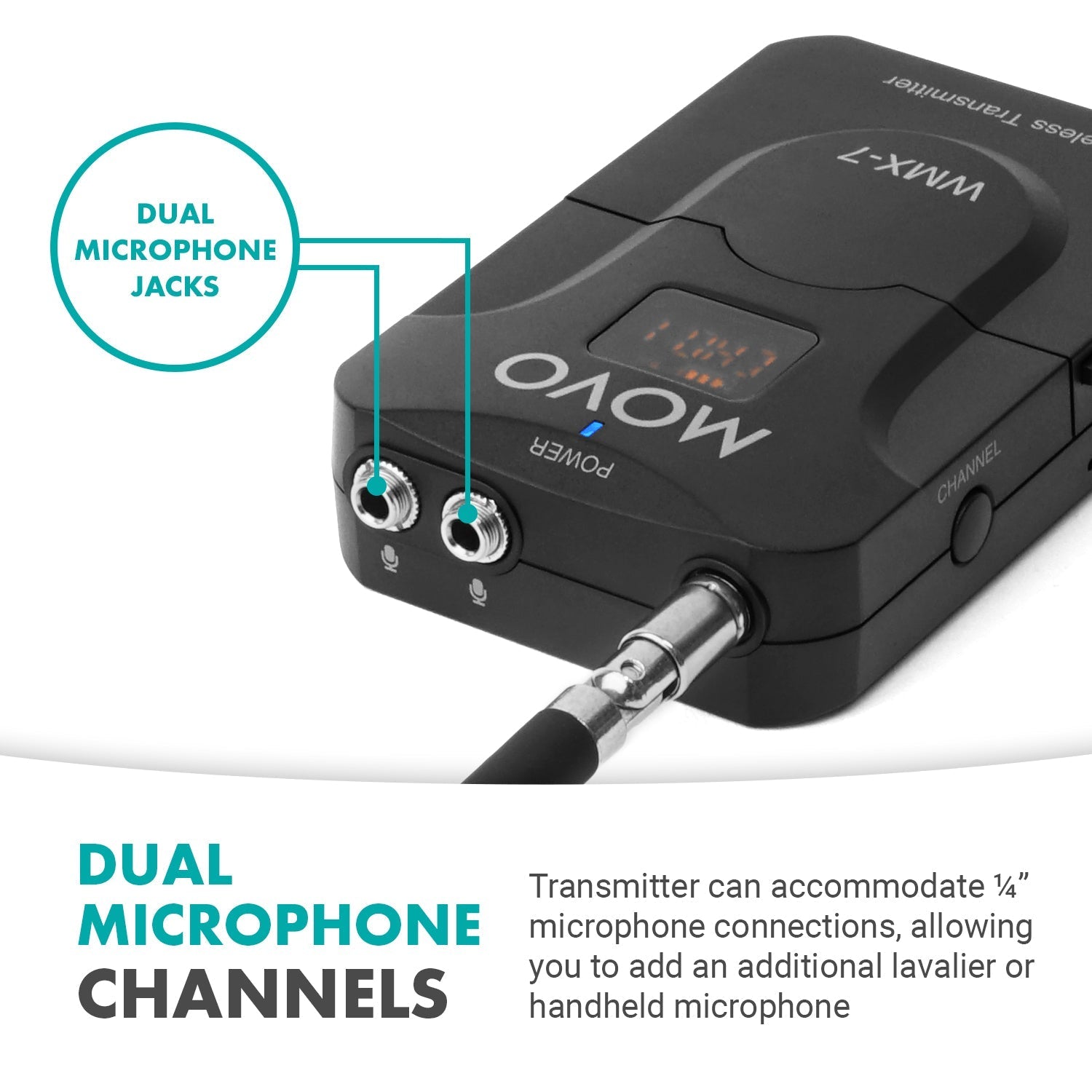 Lavalier Microphone and Wireless Transmitter - Movo