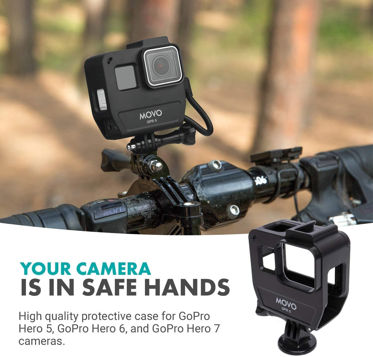 Media Housing Case Compatible with GoPro | GPR-5 | Movo - Movo