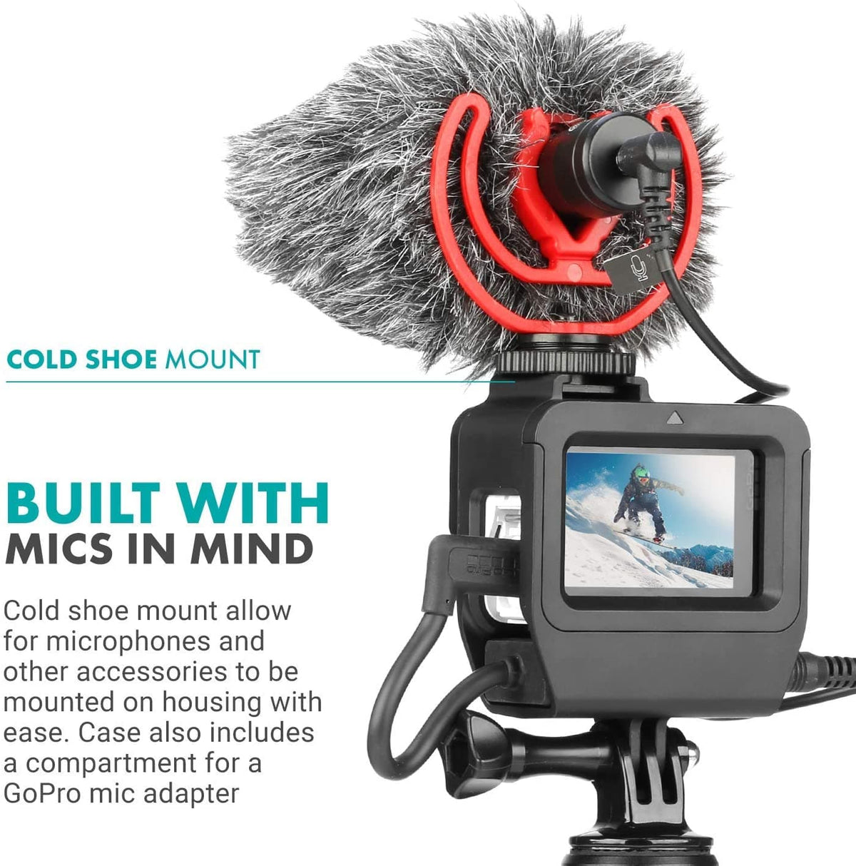 Media Housing Case Compatible with GoPro | GPR-5 | Movo - Movo