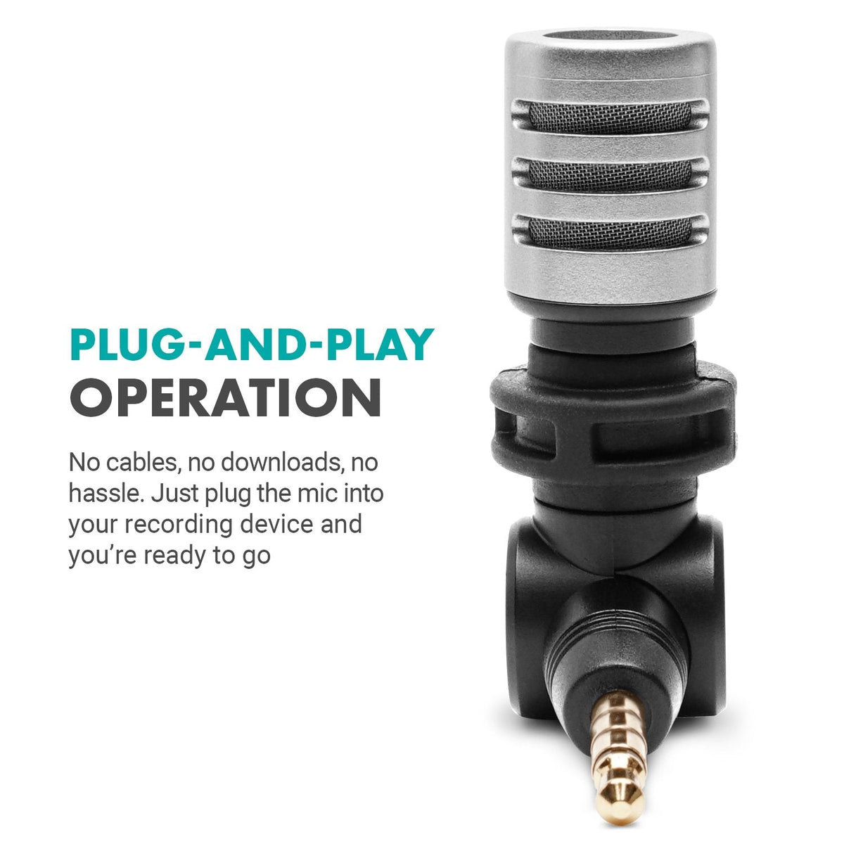 Mini Microphone | 3.5mm Smartphone Microphone | MA5SP | Movo - Movo