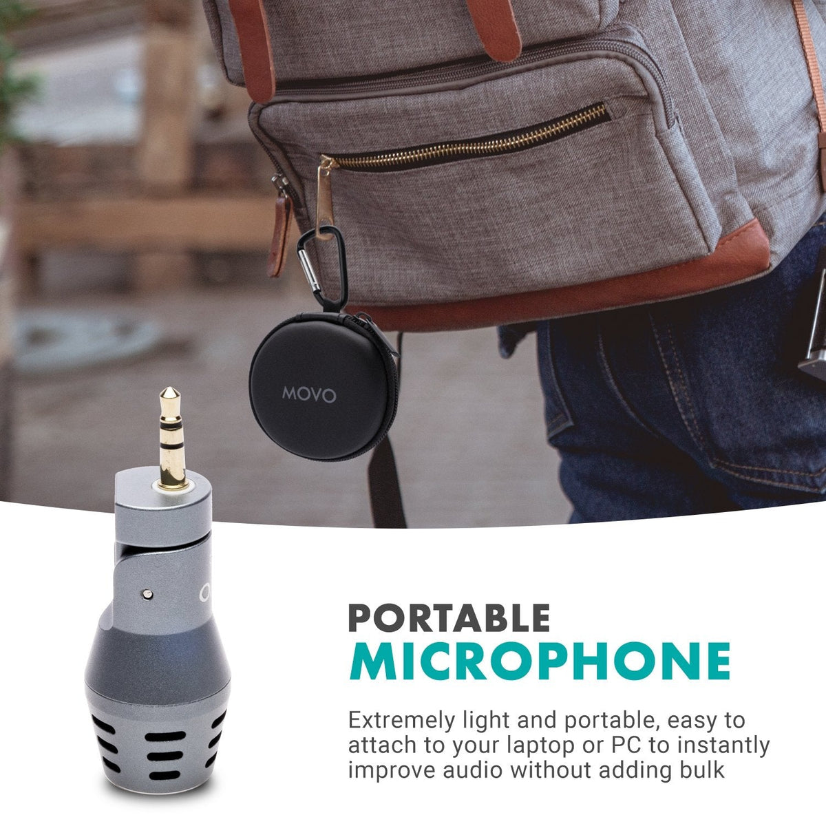 Mini Omnidirectional Microphone for PC and Mac | DOM2-USB | Movo - Movo