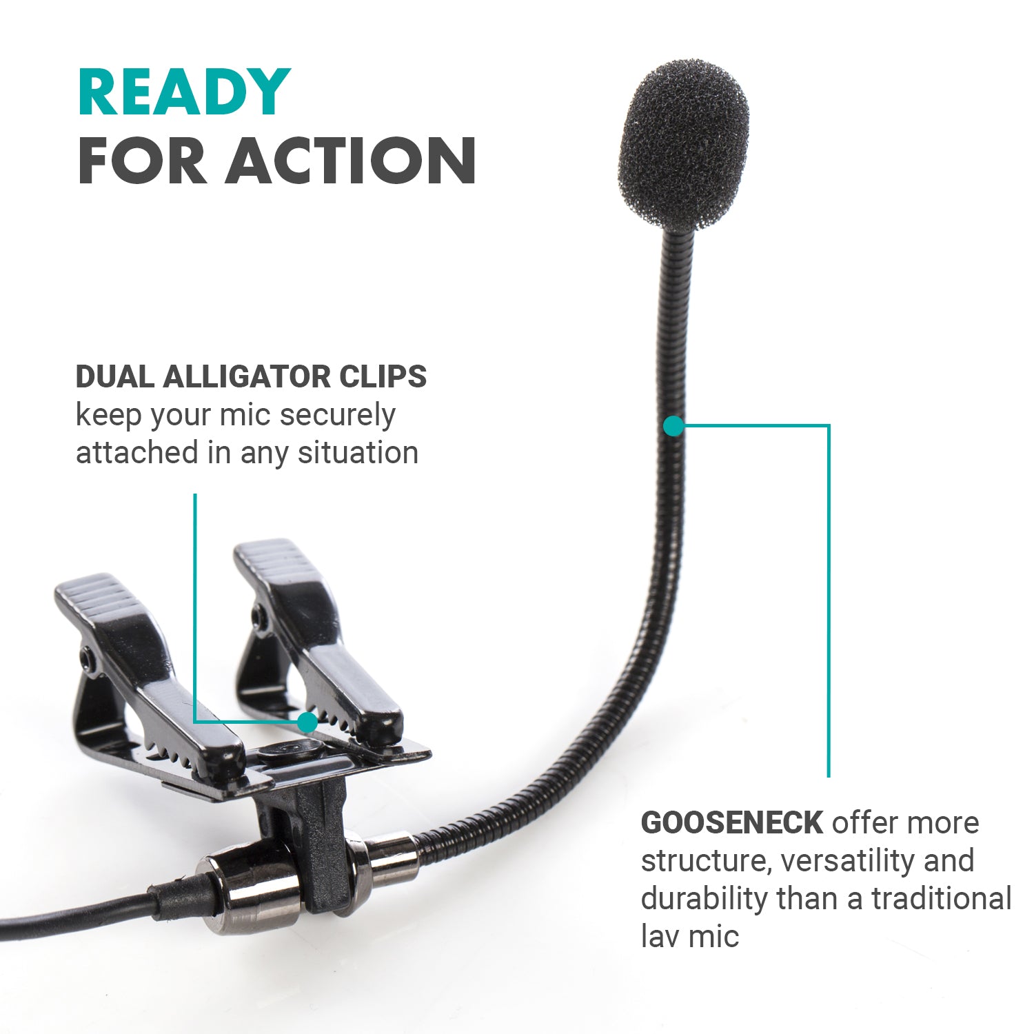 best mic for motorcycle helmet Movo ACM400 Flexible Gooseneck Omnidirectional Microphone for Motovlogging