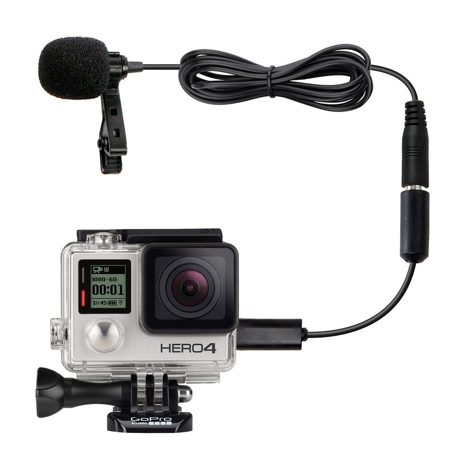 Transformer gåde andrageren Movo GM100 | Condensor GoPro Mic | Battery-Free Omidirectional Lav Mic