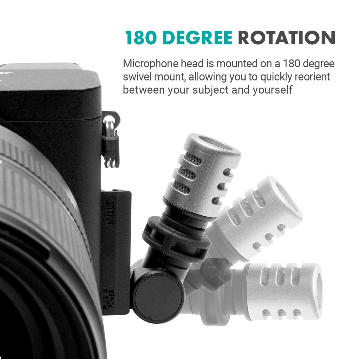 Movo MA5CA | Mini Shotgun Omnidirectional Mic for Cameras w/ 3.5mm TRS - Movo