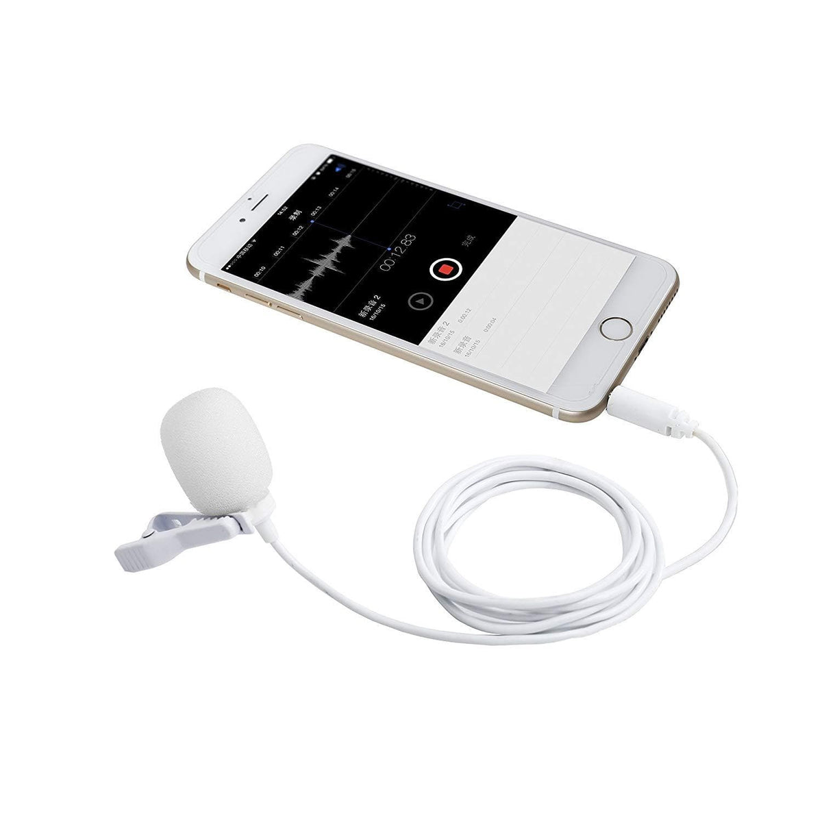Movo PM10 | Black or White Lavalier Movo Microphone for Smartphones - Movo