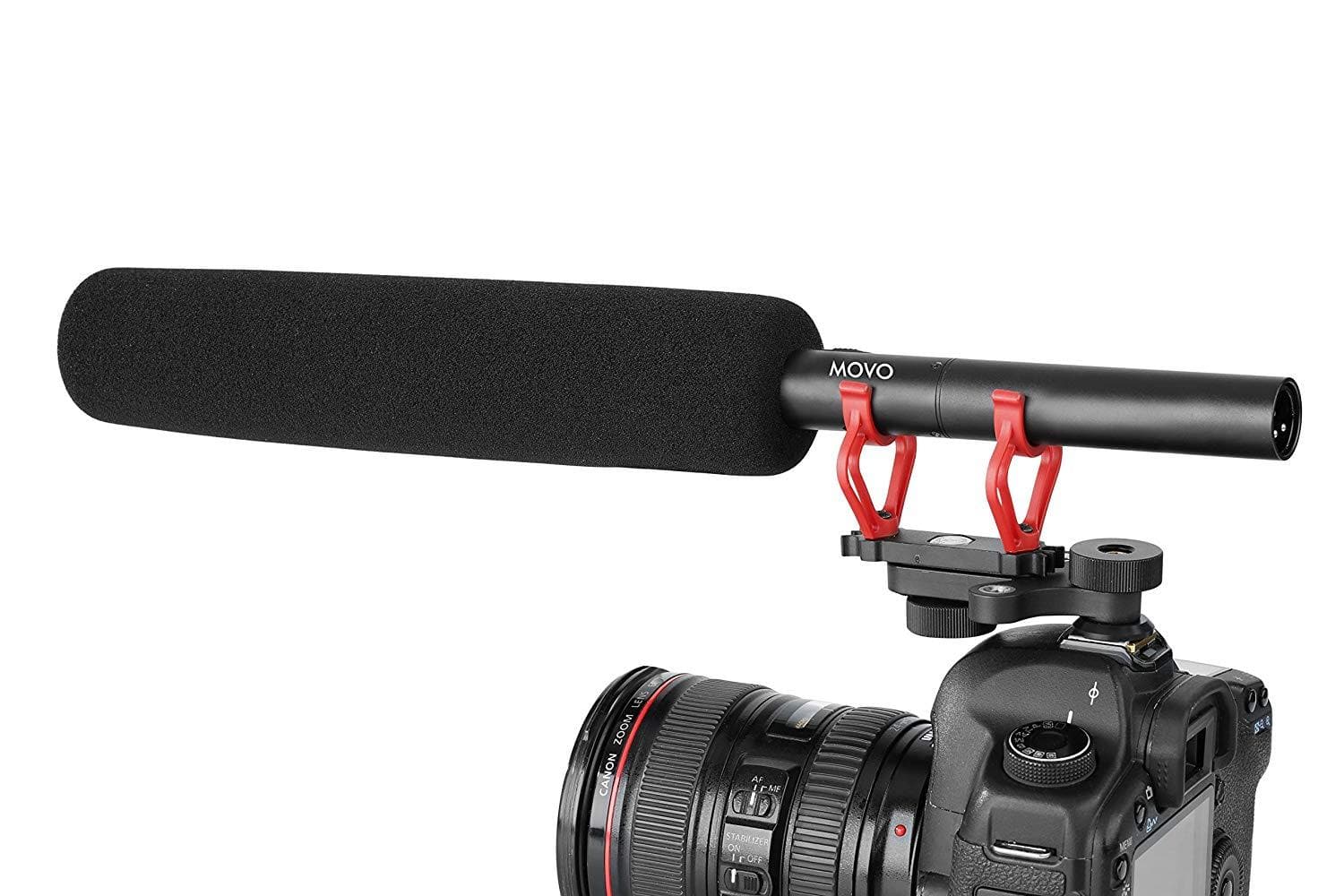 Movo SMM100 | Pro Nylon Shotgun Microphone Swivel Shock Mount - Movo