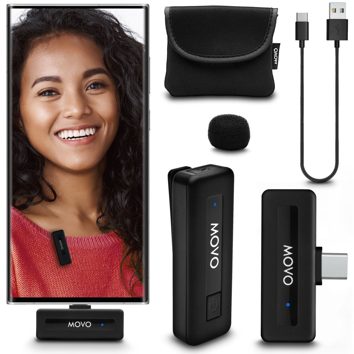 Wireless Mini UC Wireless Microphone System for Android Movo