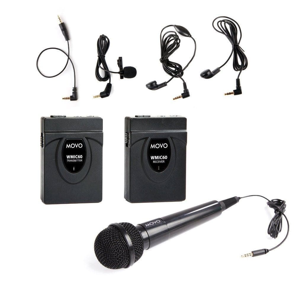 WMIC60 | Lavalier & Handheld 2.4GHz Wireless Microphone System | Movo