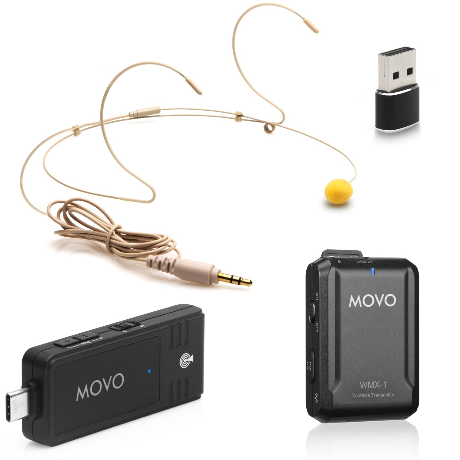 Mpow H323 Single-Sided Wired Headset With Microphone - USB & 3.5mm, Noise Cancelling