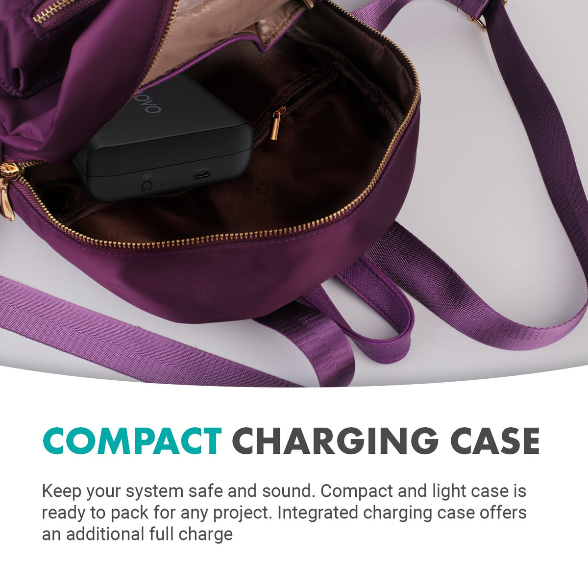 Movo WMX-2-C-DUO Dual Wireless Lavalier Microphones for Android with Charging Case - Movo