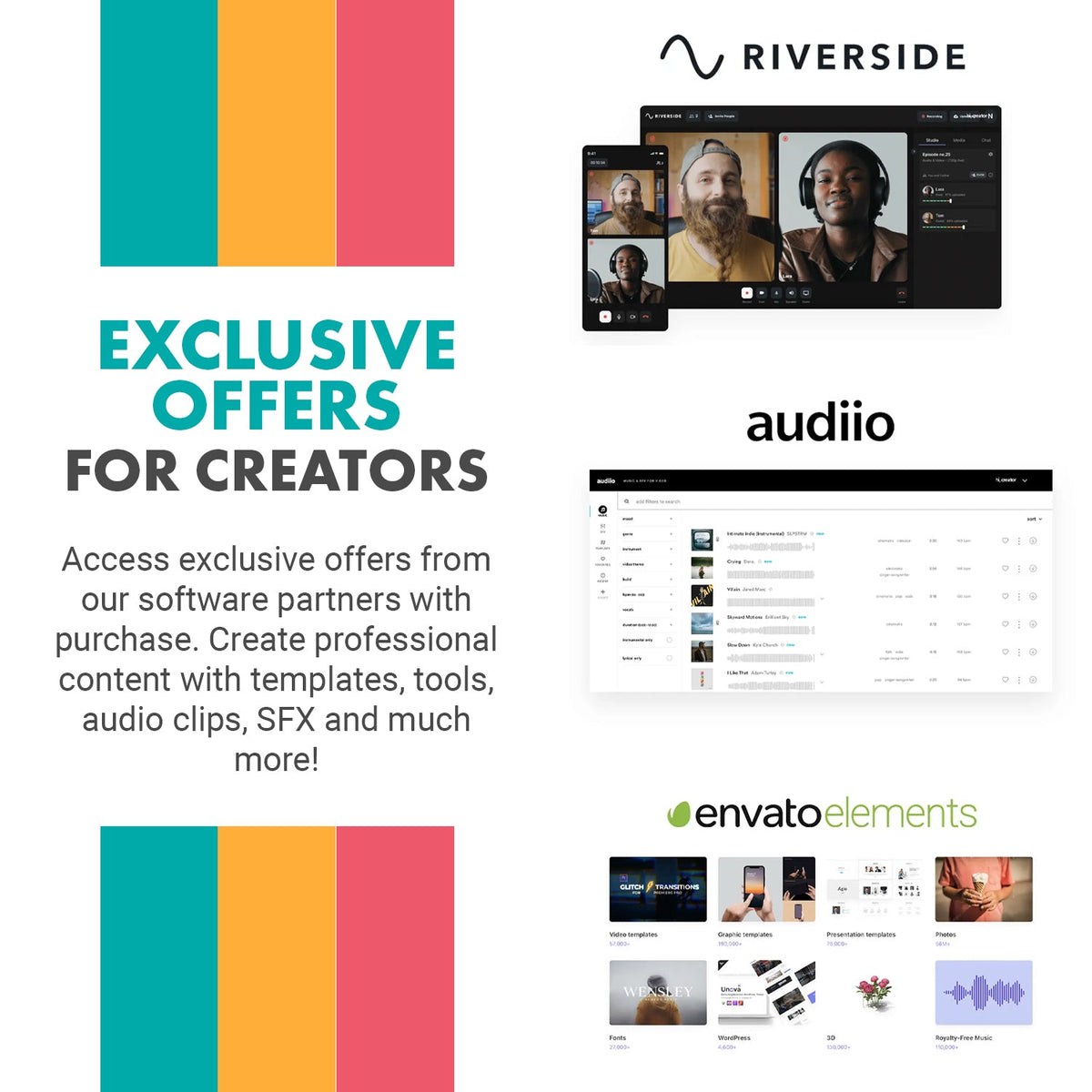 Movo WMX-2-C Wireless Lavalier Microphone for Android with Charging Case - Movo