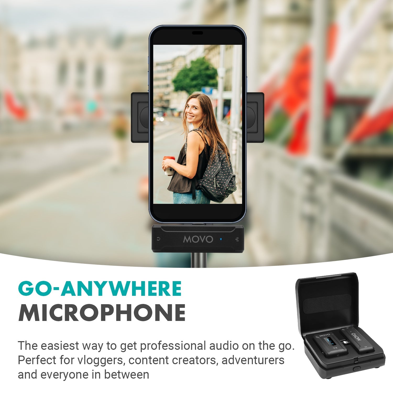 Microfono Wireless Lavalier GOIYZTTR SX21 – 2TX+1RX Con Riduzione Rumore, Plug-and-Play Per IPhone E Android, Ideale Per Interviste E YouTube
