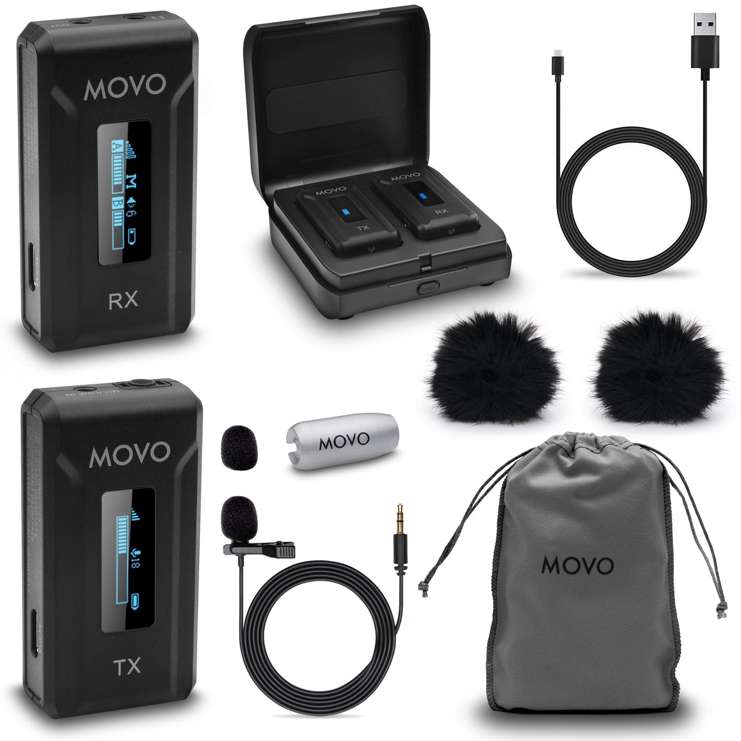 Wireless Mini DI DUO, Dual Wireless Lavalier Microphone for iPhone