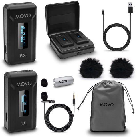 WMX-2 | Wireless Lavalier Microphone System | Movo