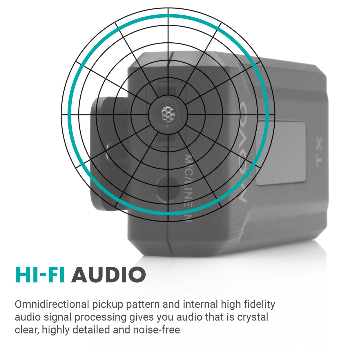 Movo WMX-2 Wireless Lavalier Microphone System with Charging Case - Movo