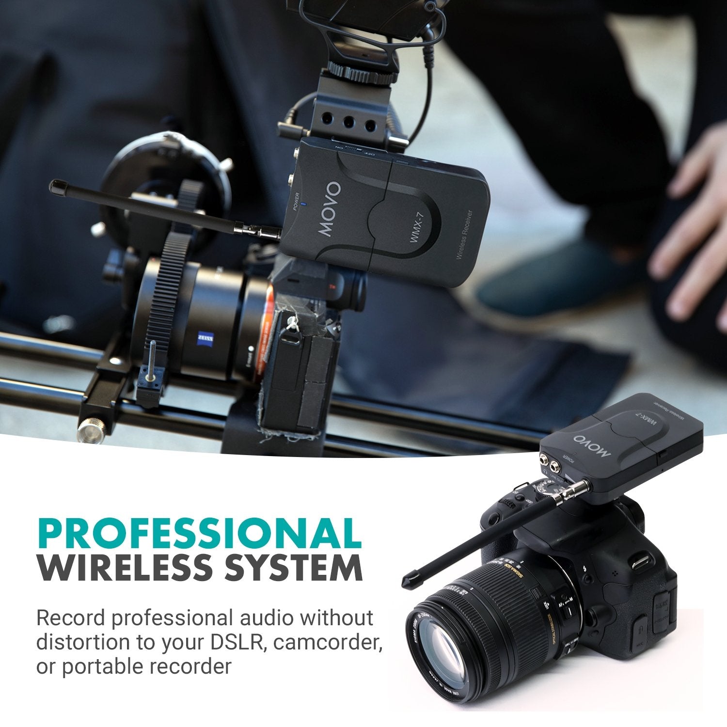 WMX-7 | VHF 12-Channel Wireless Microphone System | Movo