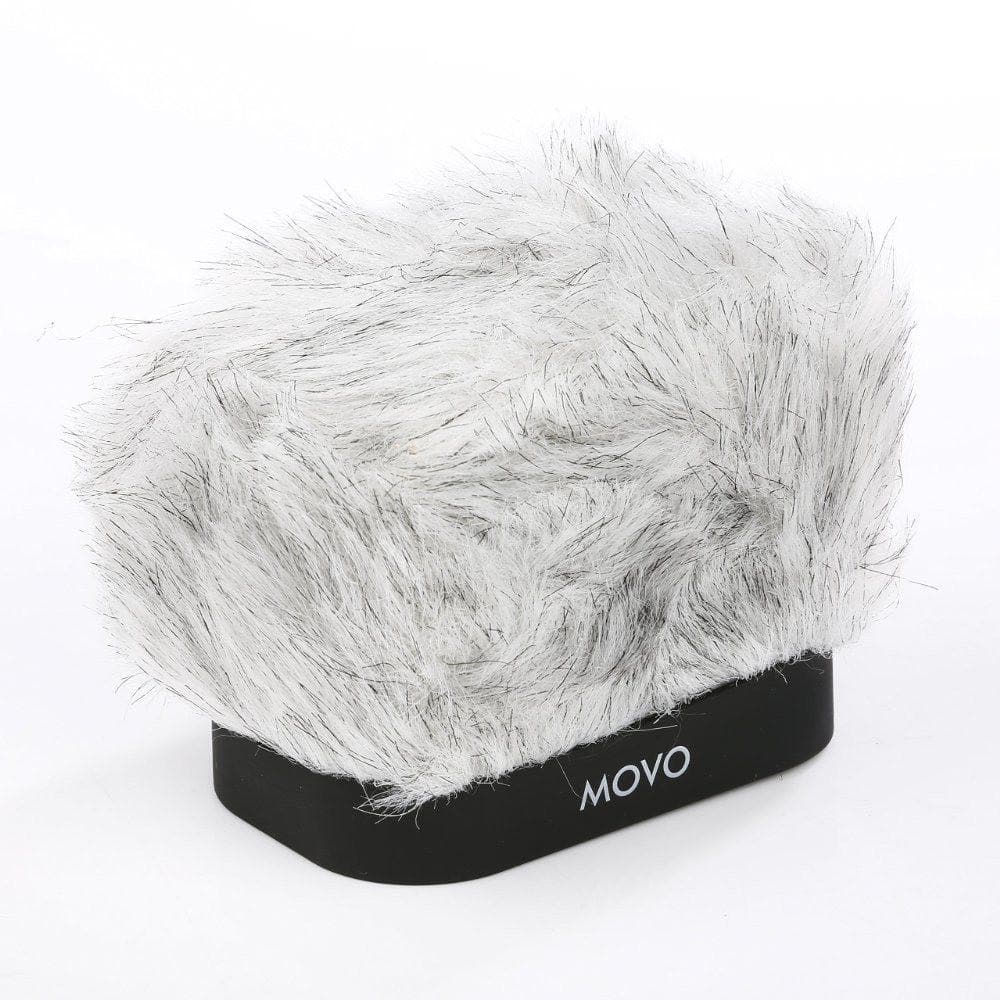 Movo WS-R30 | Professional Furry Windscreen Muff with Acoustic Foam - Movo