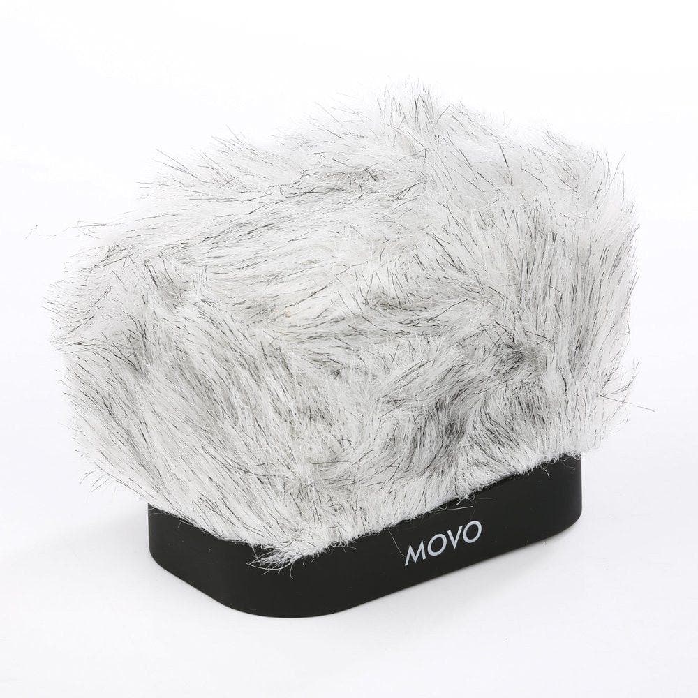 Movo WS-R30 | Professional Furry Windscreen Muff with Acoustic Foam