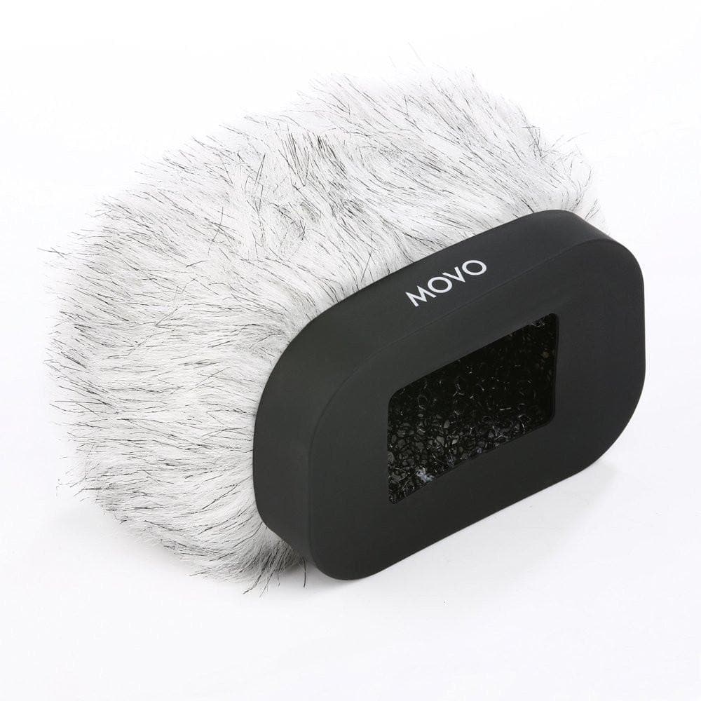 Movo WS-R30 | Professional Furry Windscreen Muff with Acoustic Foam - Movo