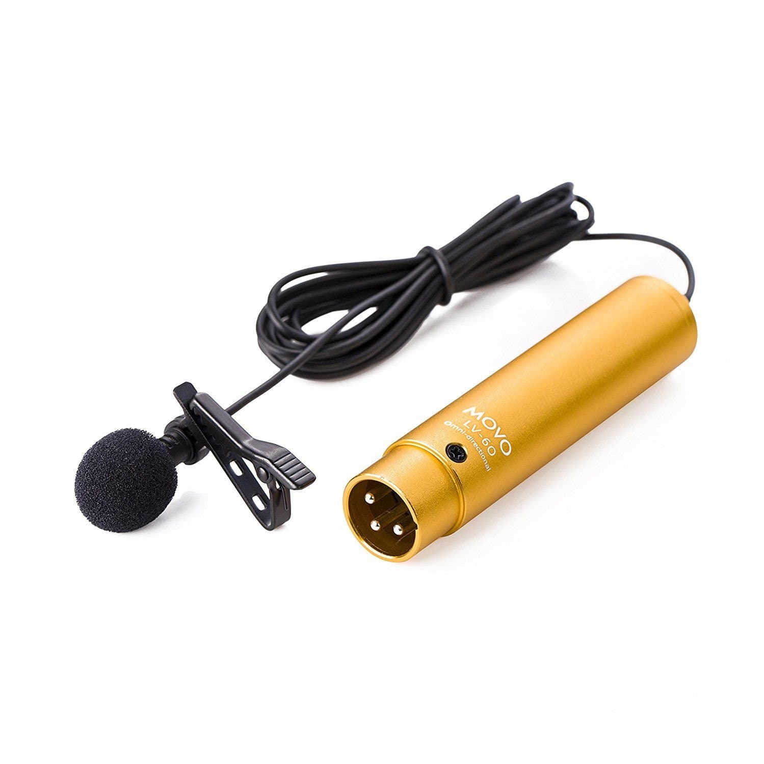 LV-60 | Omnidirectional Lavalier Pro Microphone | Movo