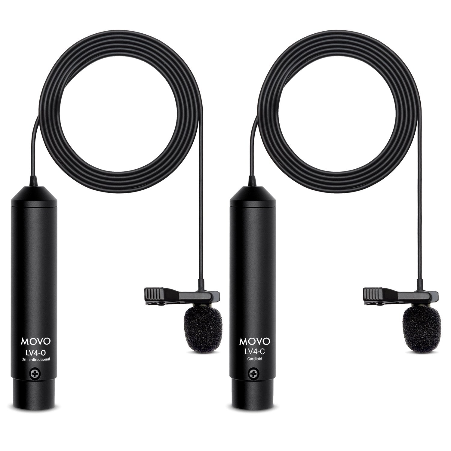 LV4 | XLR Lavalier Microphone Interview Kit | Movo