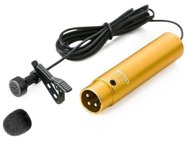 LV-6C | Pro-Grade Cardioid XLR Lavalier Condenser Microphone | Movo