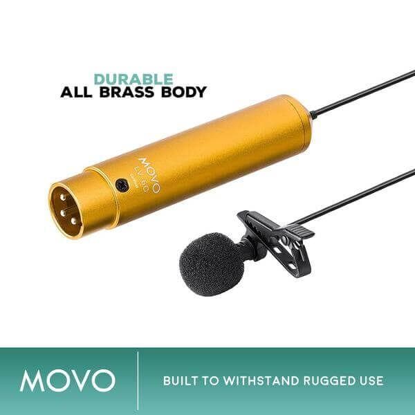 Pro-Grade Cardioid XLR Lav Condenser Mic - Movo