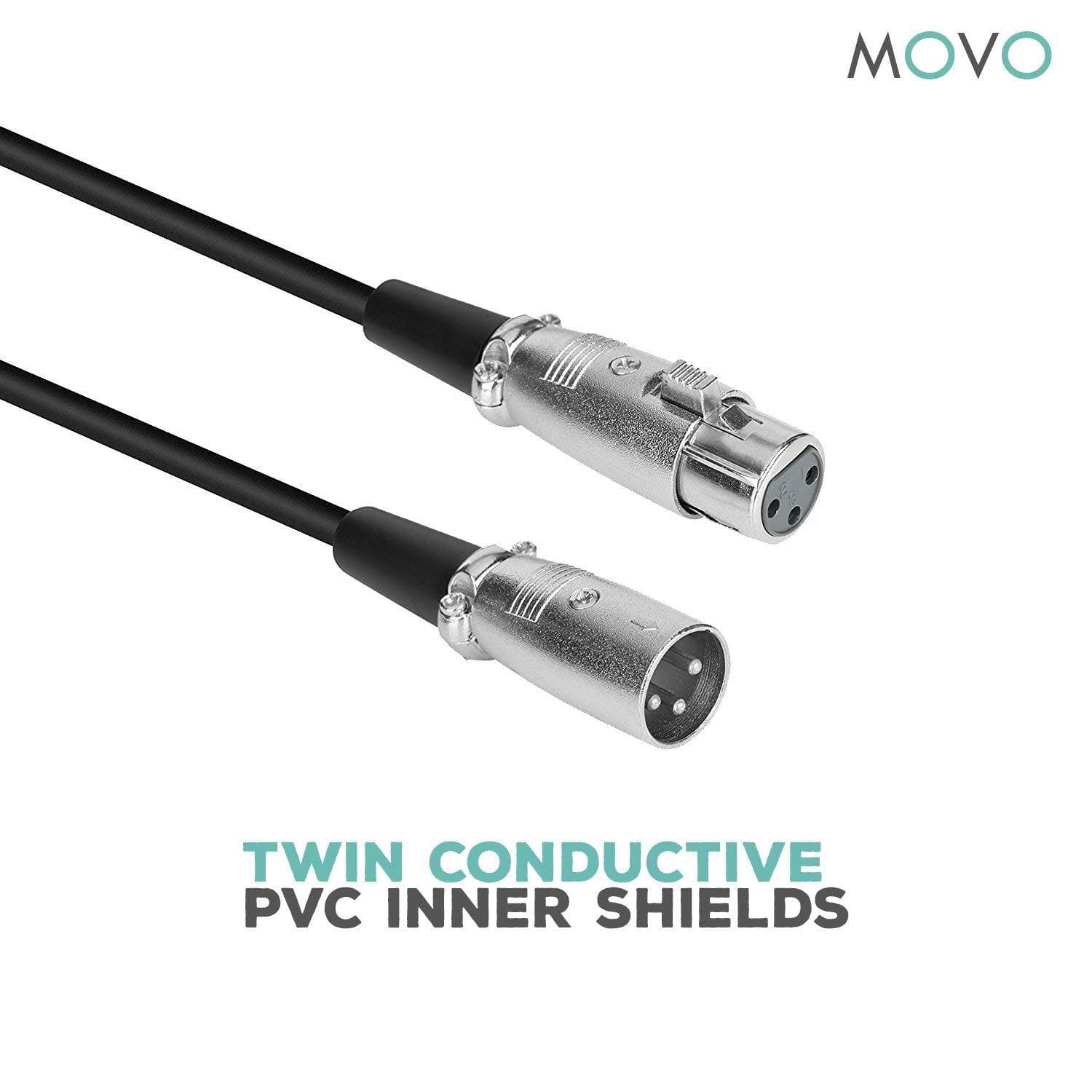 Pro Series Balanced (M)-(F) XLR Mic Cable | MC-XLR | Movo - Movo
