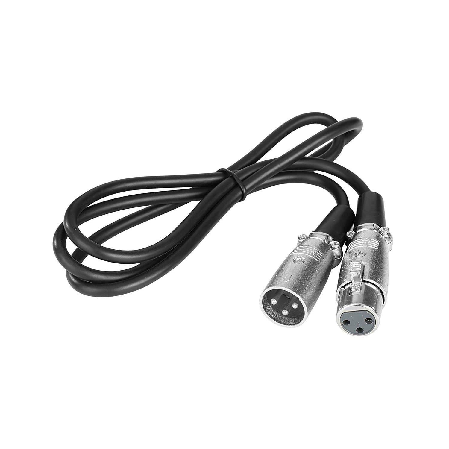 MC-XLR | Pro Series Balanced (M)-(F) XLR Mic Cable | Movo 3-foot (1m)