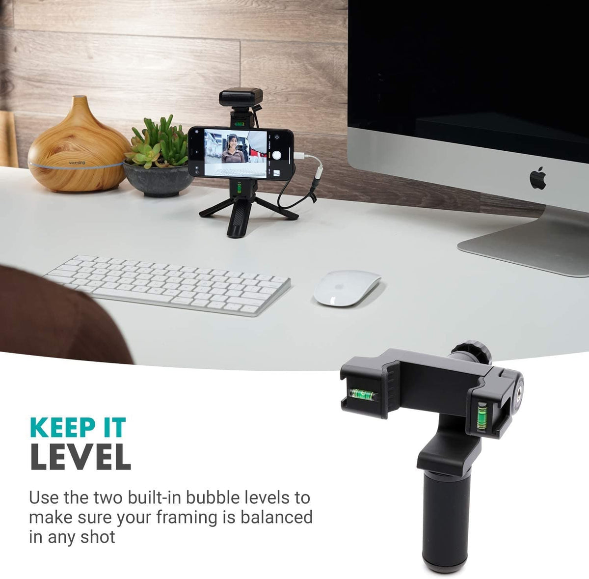 Rotating Smartphone Tripod Mount | P-3 | Movo - Movo