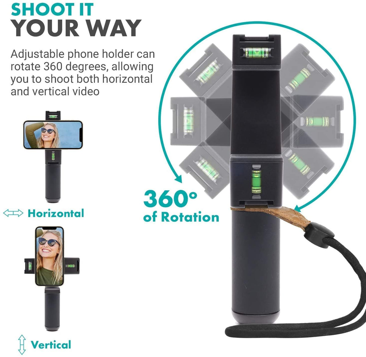 Rotating Smartphone Tripod Mount | P-3 | Movo - Movo