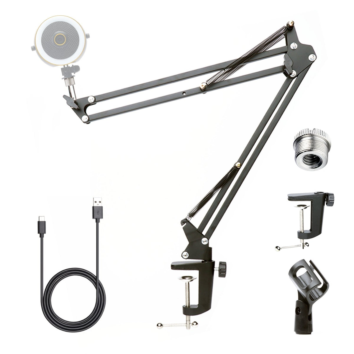 Scissor Boom Arm USB-C to USB Extension Cable | ASM-5-KS | Movo - Movo