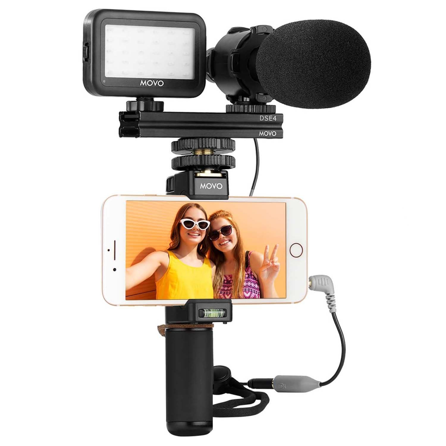 Smartphone Video Kit with Pro Mic, Remote, & Light