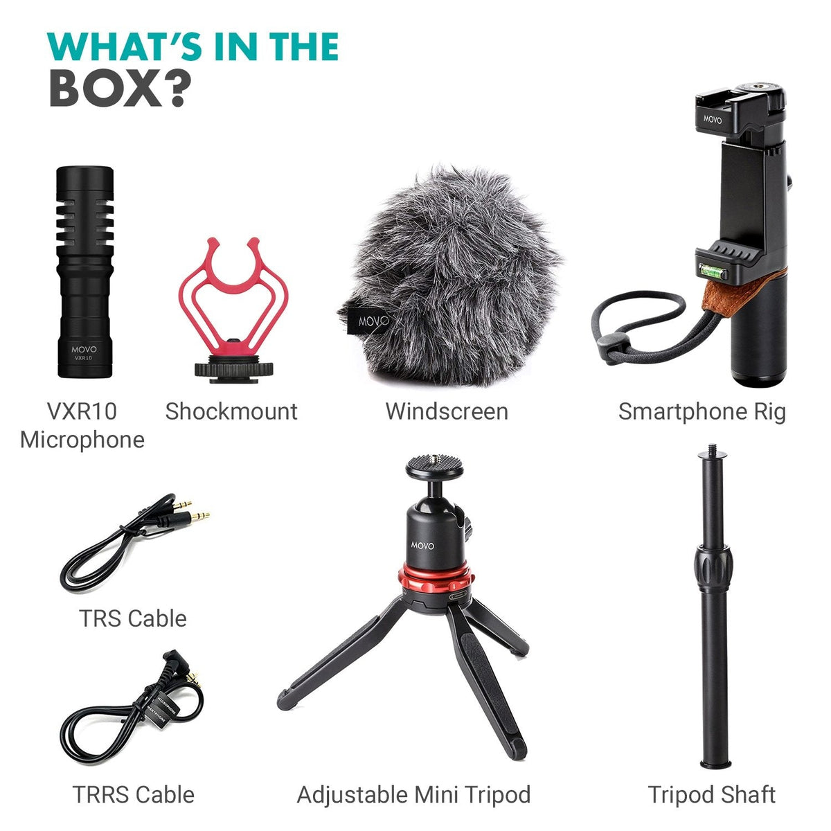 Smartphone Video Rig W/ Microphone + Tripod | VXR10+ | Movo - Movo
