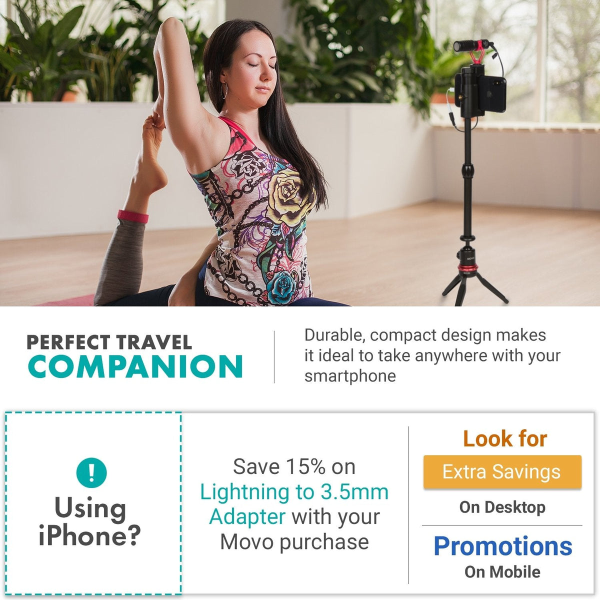 Smartphone Video Rig W/ Microphone + Tripod | VXR10+ | Movo - Movo