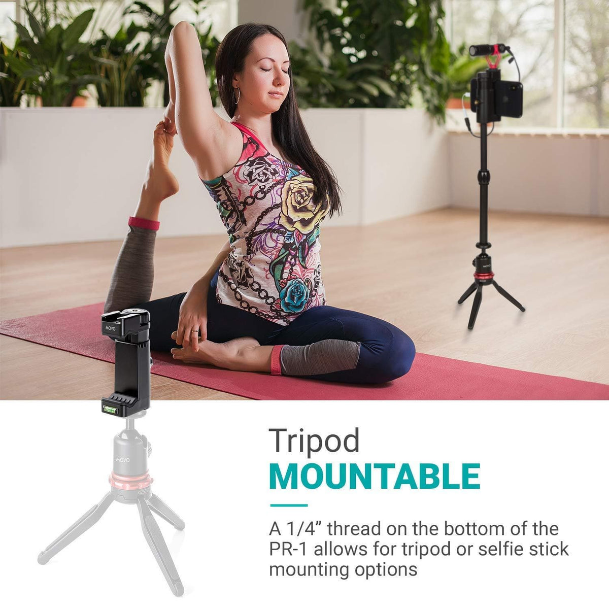 Smartphone Video Rig w/Shoe + Tripod Mount | PR-1 | Movo - Movo
