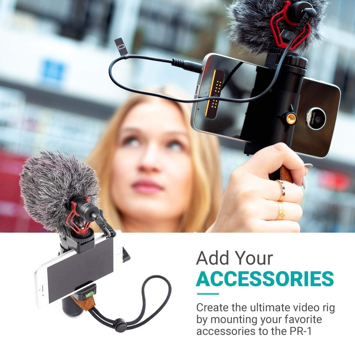 Smartphone Video Rig w/Shoe + Tripod Mount | PR-1 | Movo - Movo