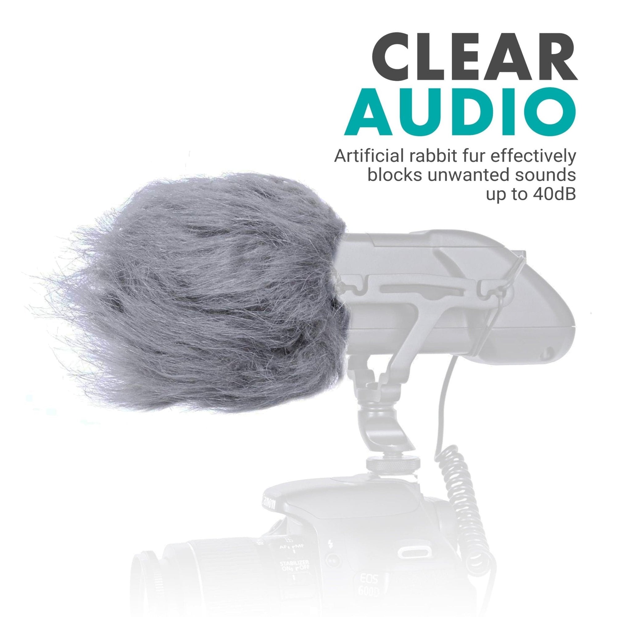 Sound Reduction Outdoor Microphone Wind Muff Windscreen | WS2 | Movo - Movo