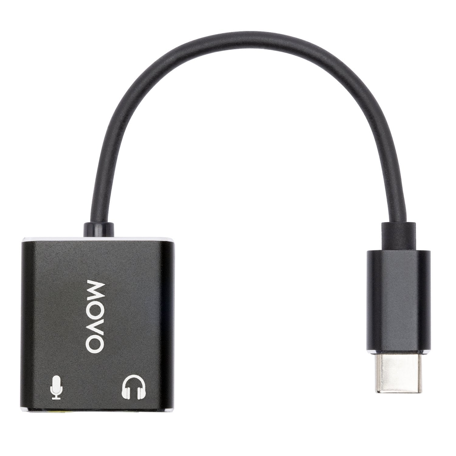 USBC-AC2 Mic. to USB-C Stereo Audio Sound Card Movo