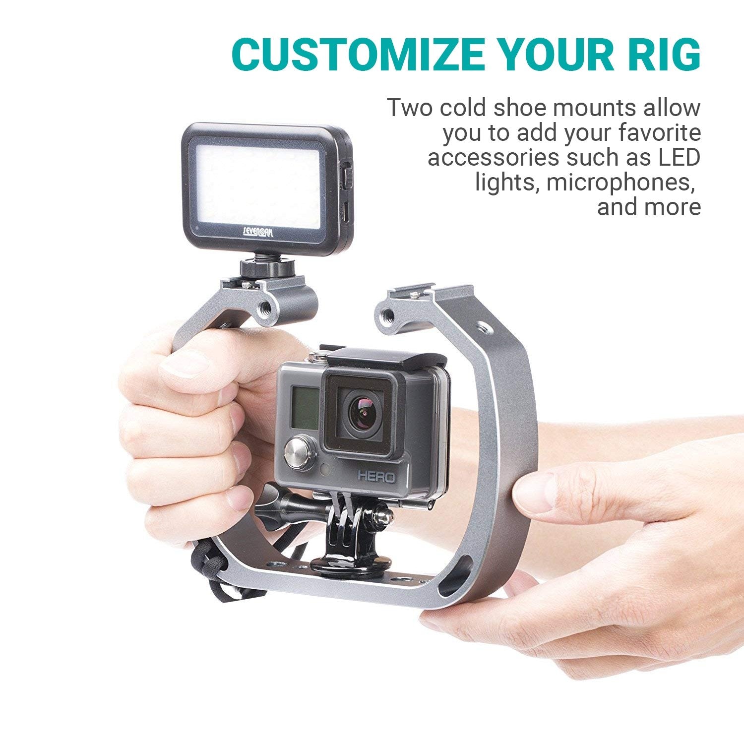 gopro underwater mount with light