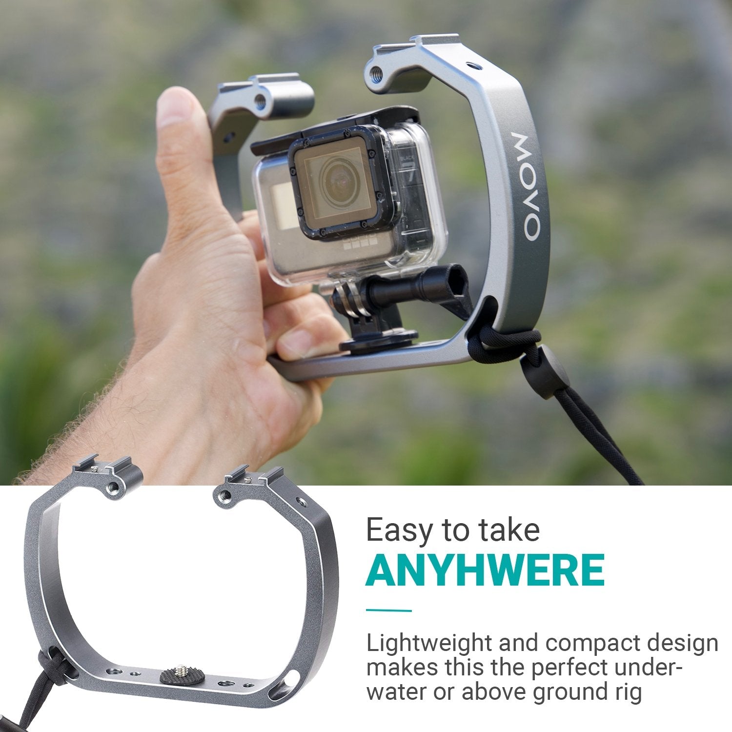 gopro underwater mount with light