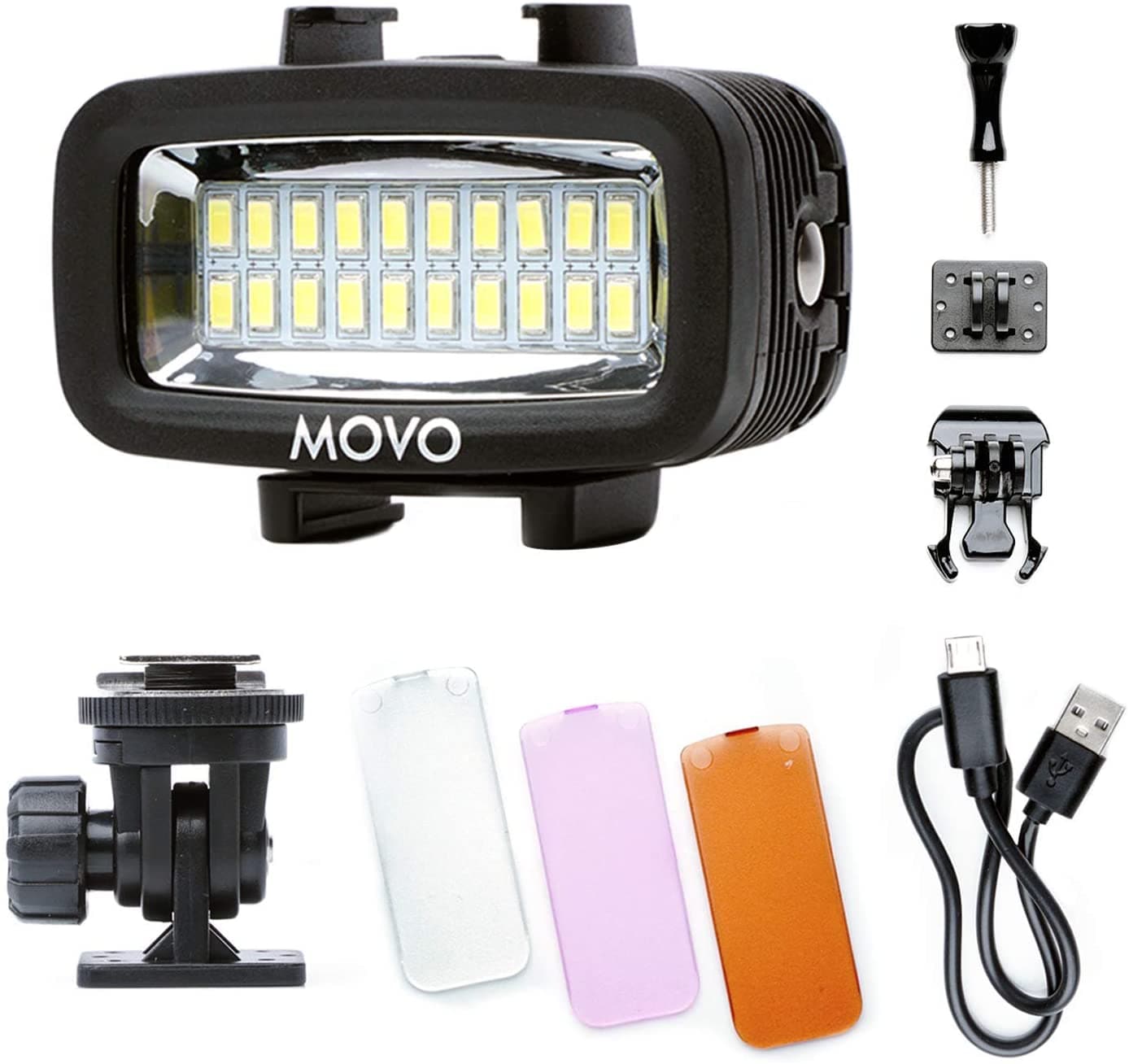 Optimal tilpasningsevne skarp LED-WP | Underwater High-Power Rechargeable LED Video Light | Movo