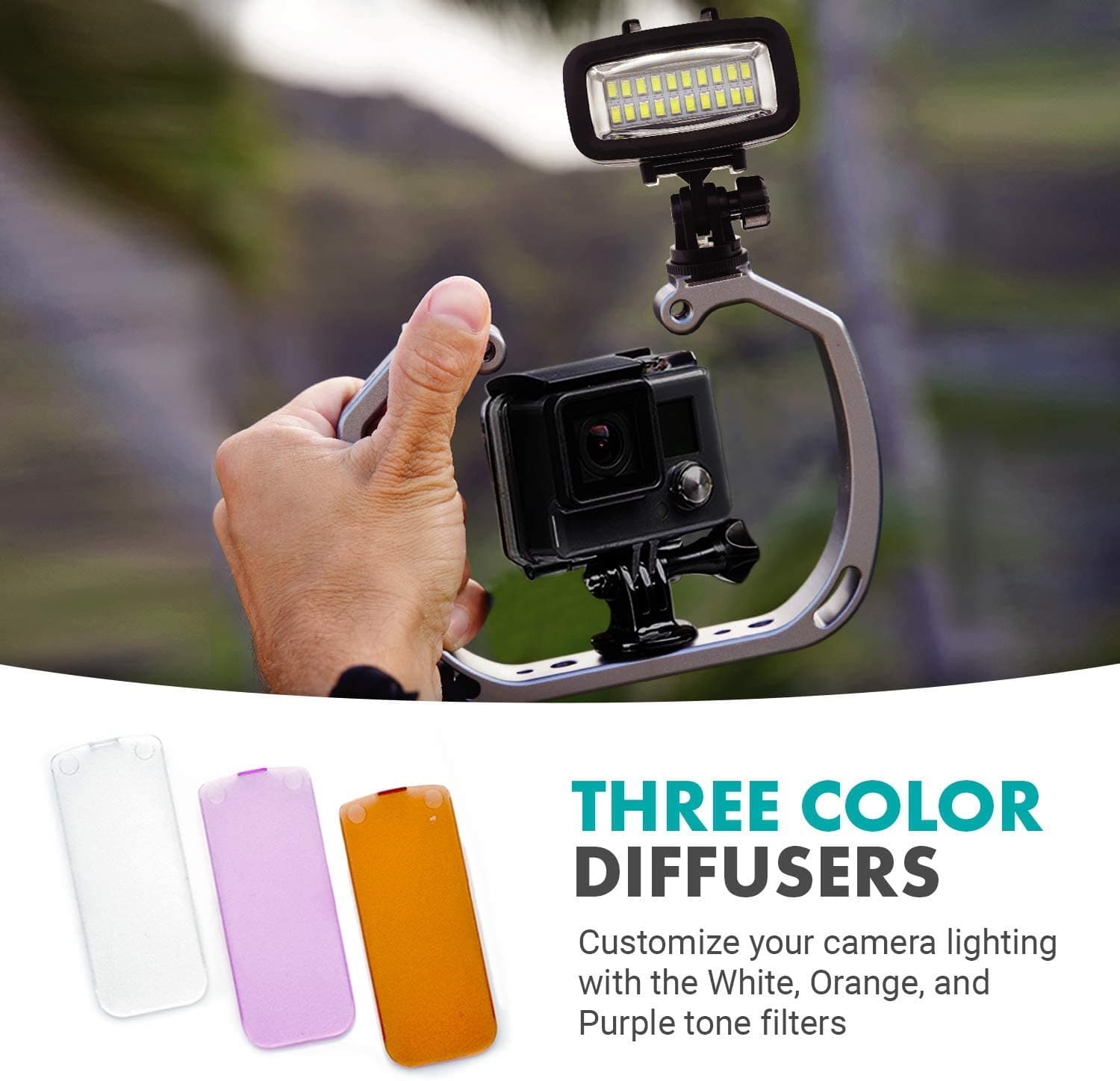 waterproof led light for gopro