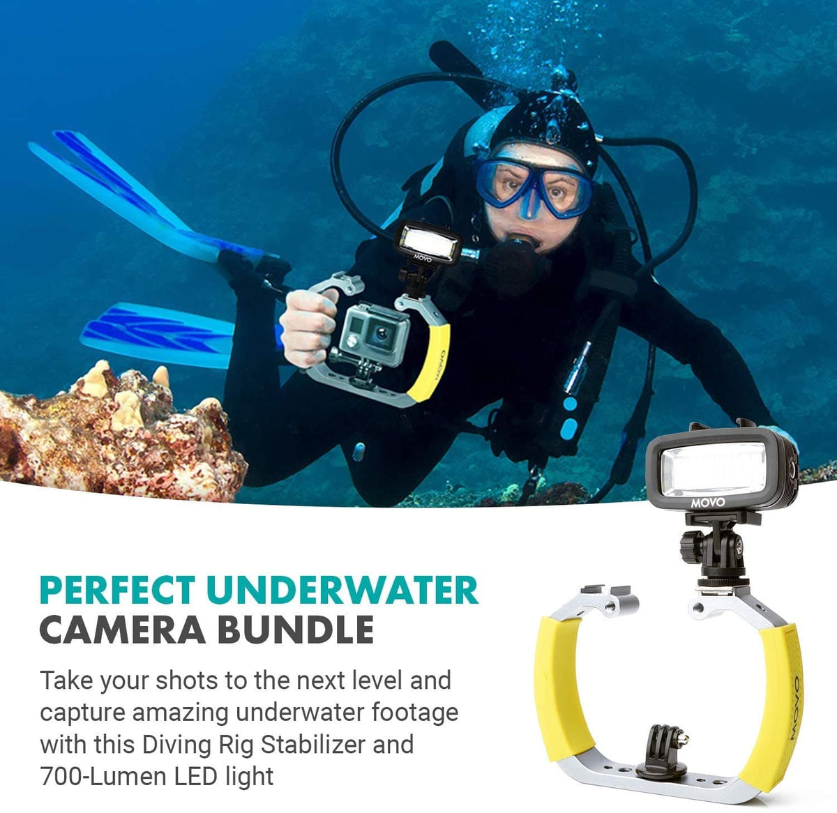 Underwater Photography Equipment | Underwater Camera Rig Bundle | Movo - Movo
