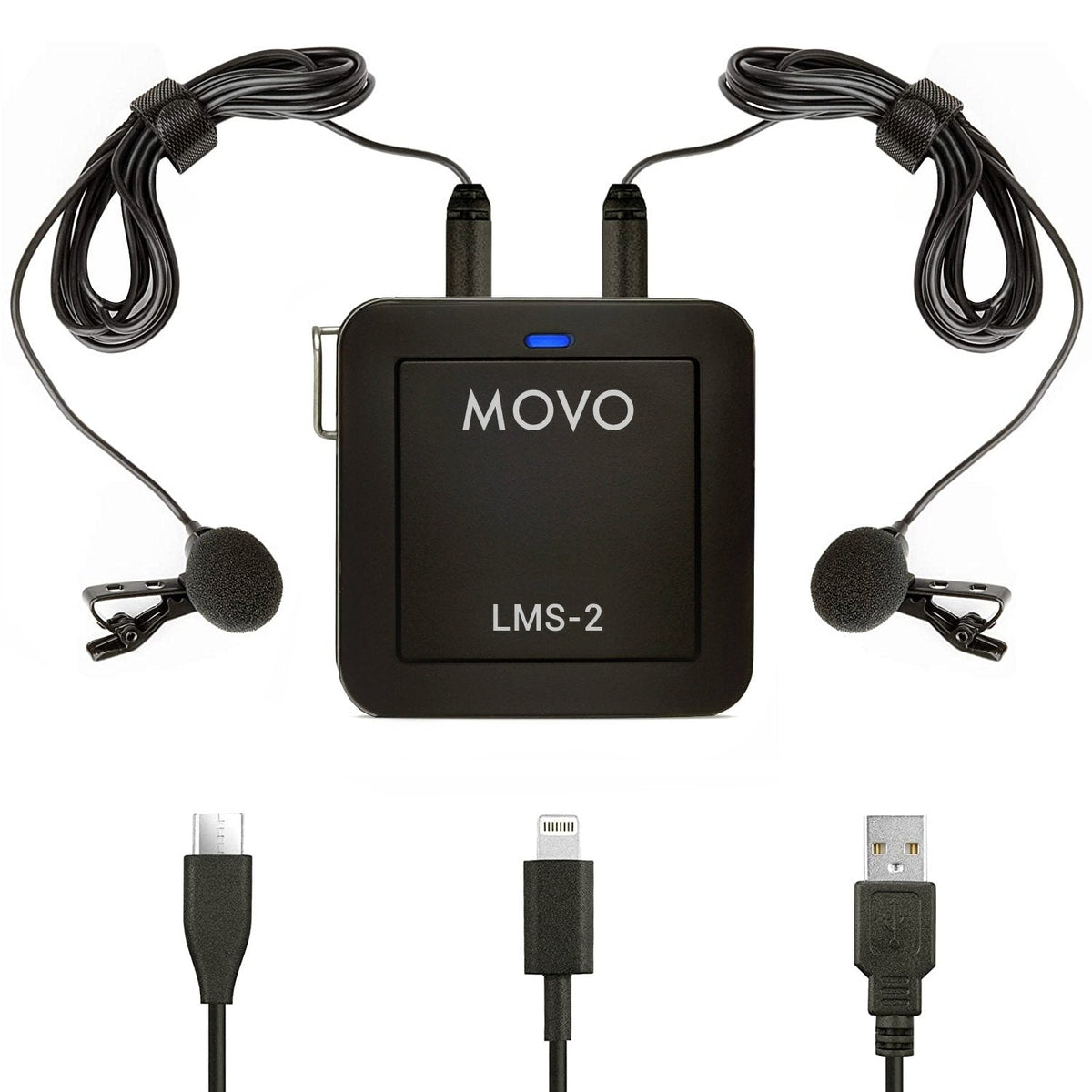 Universal Dual Channel Wired Lavalier Microphone Kit - Movo