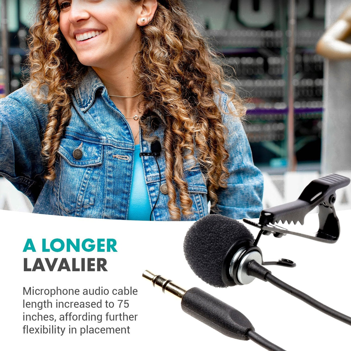 Upgraded TRS Lav Mic for Wireless Systems - Movo