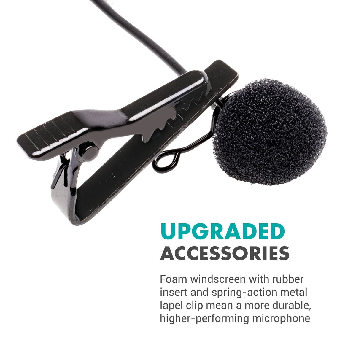 Upgraded TRS Lav Mic for Wireless Systems - Movo